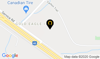Gold Eagle Lodge in North Battleford map