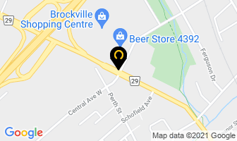 Gold Star Construction in Brockville map