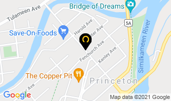 Gold Water Enterprises Ltd in Princeton map