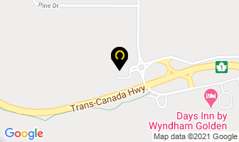 Golden British Columbia Visitor Centre in Agassiz map