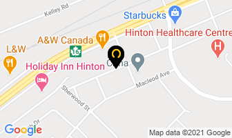 Golden Cabs G P Ltd in Hinton map