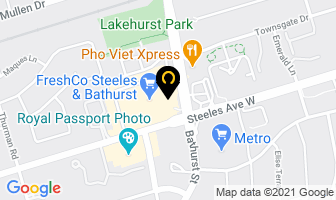 Golden Chopsticks in Vaughan map