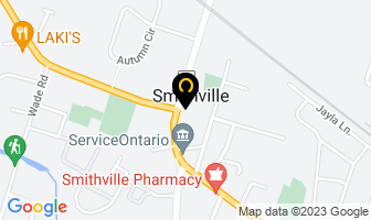 Golden Horseshoe Roofing in Hamilton map