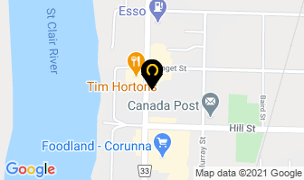 Golden Palace Restaurant in Corunna map
