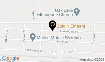 Gold'n'embers in Oak Lake map