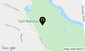 Golf Manitou in Mont-Tremblant map