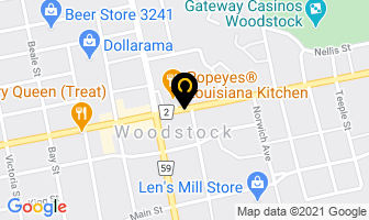 Golfclub-Technology.com in Woodstock map