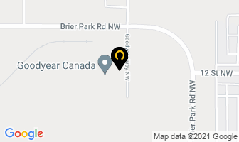 Goodyear Canada Inc in Medicine Hat map