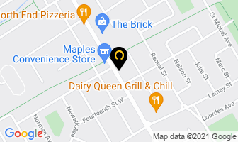 Gosselin's Super Market in Cornwall map
