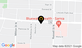 Governor House East in Sarnia map