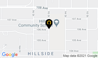 Gpsd/hillside Community School in Grande Prairie map