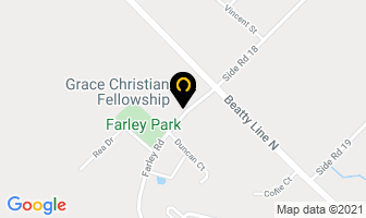 Grace Christian Fellowship in Fergus map