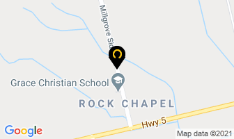 Grace Christian School in Hamilton map