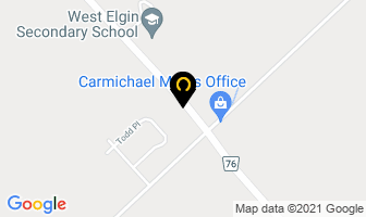 Grace Evangelical Lutheran in West Lorne map
