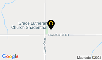 Grace Lutheran Church Gnadenthal in Leduc map