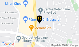 Gracie Barra Brossard in Brossard map