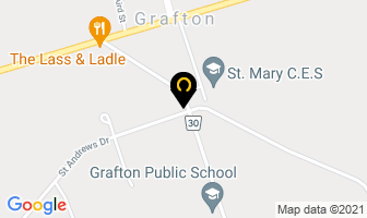 Grafton Library in Grafton map