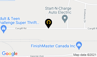 Grand Food Canada in Winkler map
