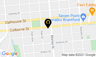 Grand River Clinic in Brantford map