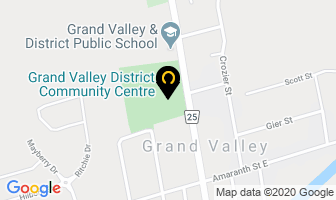 Grand Valley District Community Centre in Grand Valley map