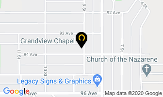 Grandview Chapel in Dawson Creek map