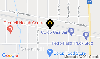 Granite Bar & Grill in Grenfell map