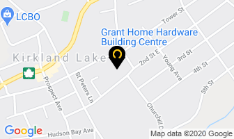 Grant Home Hardware Building Centre in Kirkland Lake map