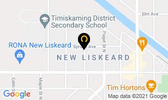 Grant Louise in New Liskeard map