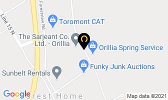 Grant's Heating & Air Conditioning in Orillia map