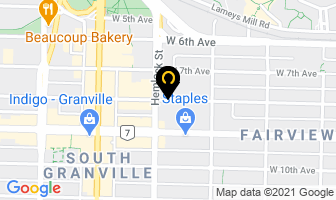 Granville Island Brewing Co Ltd in Vancouver map