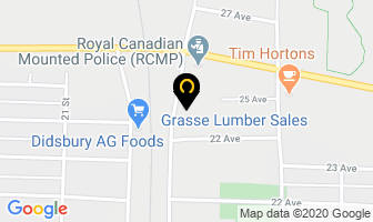 Grasse Lumber Sales in Brant map