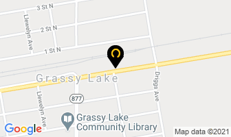 Grassy Lake Community in Taber map