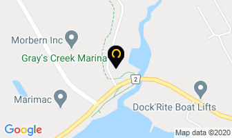Gray's Creek Marina Centre in Cornwall map