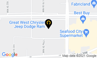 Great West Chrysler Jeep Dodge Ram in Edmonton map