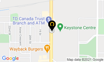 Great Western Roadhouse Front Desk in Brandon map