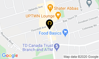 Greek Cs Discounts in Thornhill map