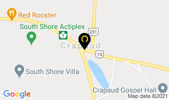 Green Gables Farm Ltd in Crapaud map