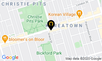 Green Hair Salon in Orillia map