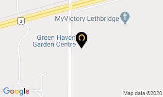 Green Haven Garden Centre in Lethbridge map