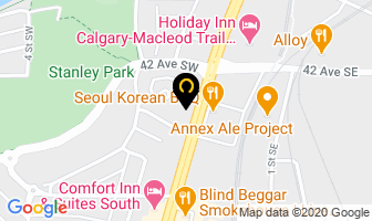 Green Thumbs Novelty in Calgary map
