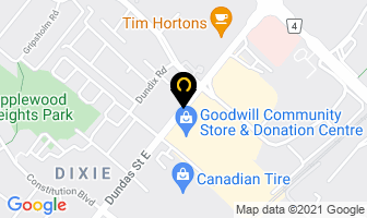 Green Trading in Mississauga map