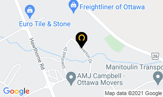 Green Works Contracting Inc. in Guelph map