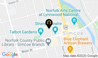 Greenfield Dental Health Group in Simcoe map