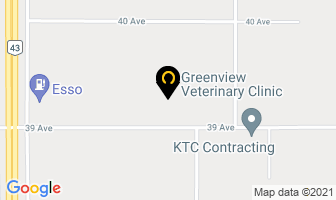 Greenview Veterinary Clinic in Valleyview map