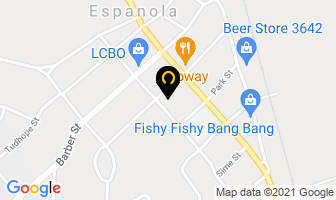 Greenway Landscaping in Espanola map