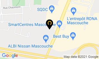 Grenier Volkswagen in Mascouche map