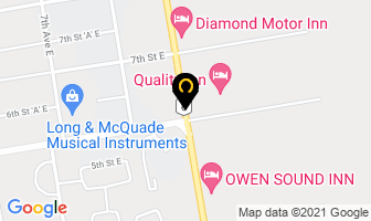 Grey County Law Association in Owen Sound map