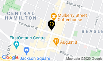 Grey Harbour Tattoo in Hamilton map