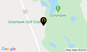 Greyhawk Golf Club in Guelph map
