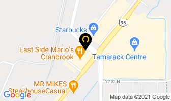 Greyhound Package Express in Cranbrook map